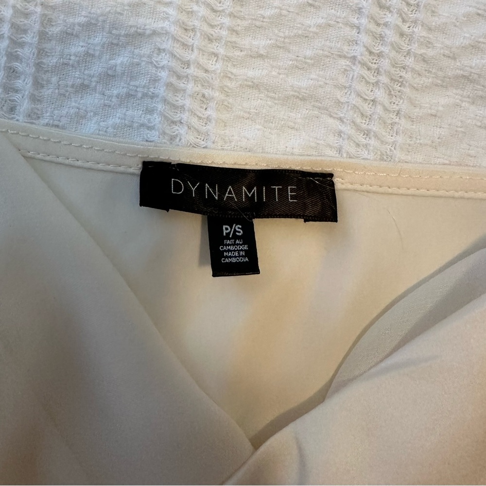Dynamite Flowy Tank Top | White - Picture 3 of 5